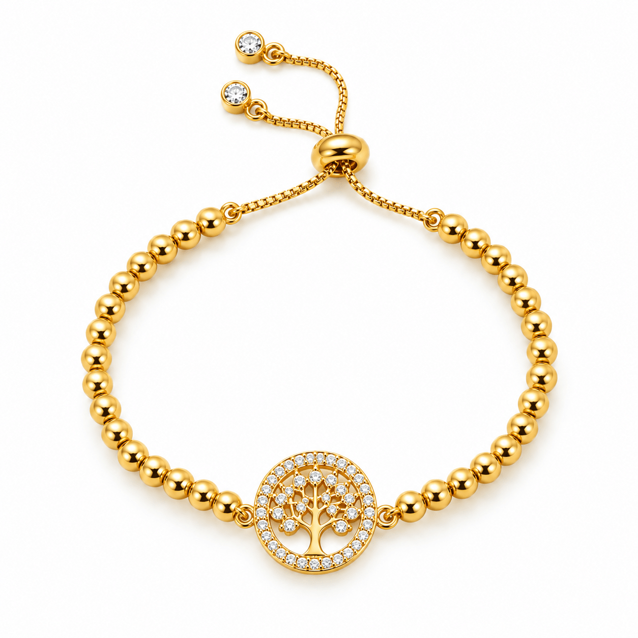 Pulsera Regulable Golden Arbol de la Vida