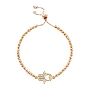 Pulsera Regulable Golden Mano de Fatima