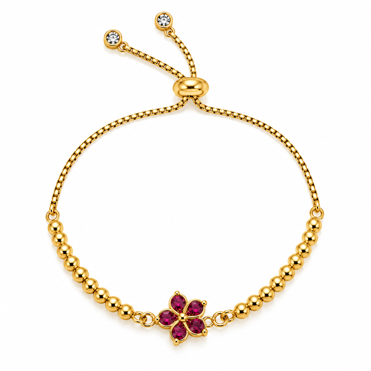 Pulsera Regulable Golden Flor
